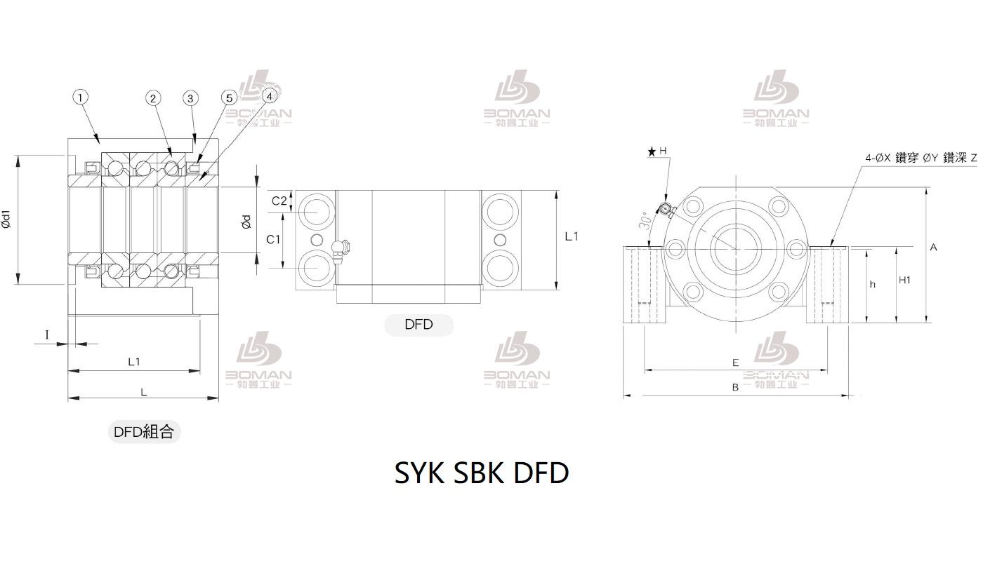 SYK LK12 syk品牌丝杆支撑座生产厂家