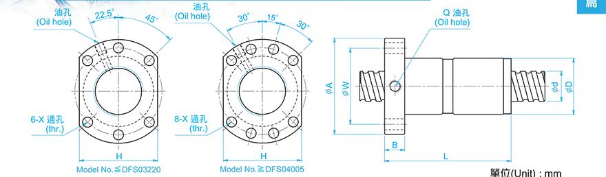 TBI DFS03205-3.8 tbi滚珠丝杆精度
